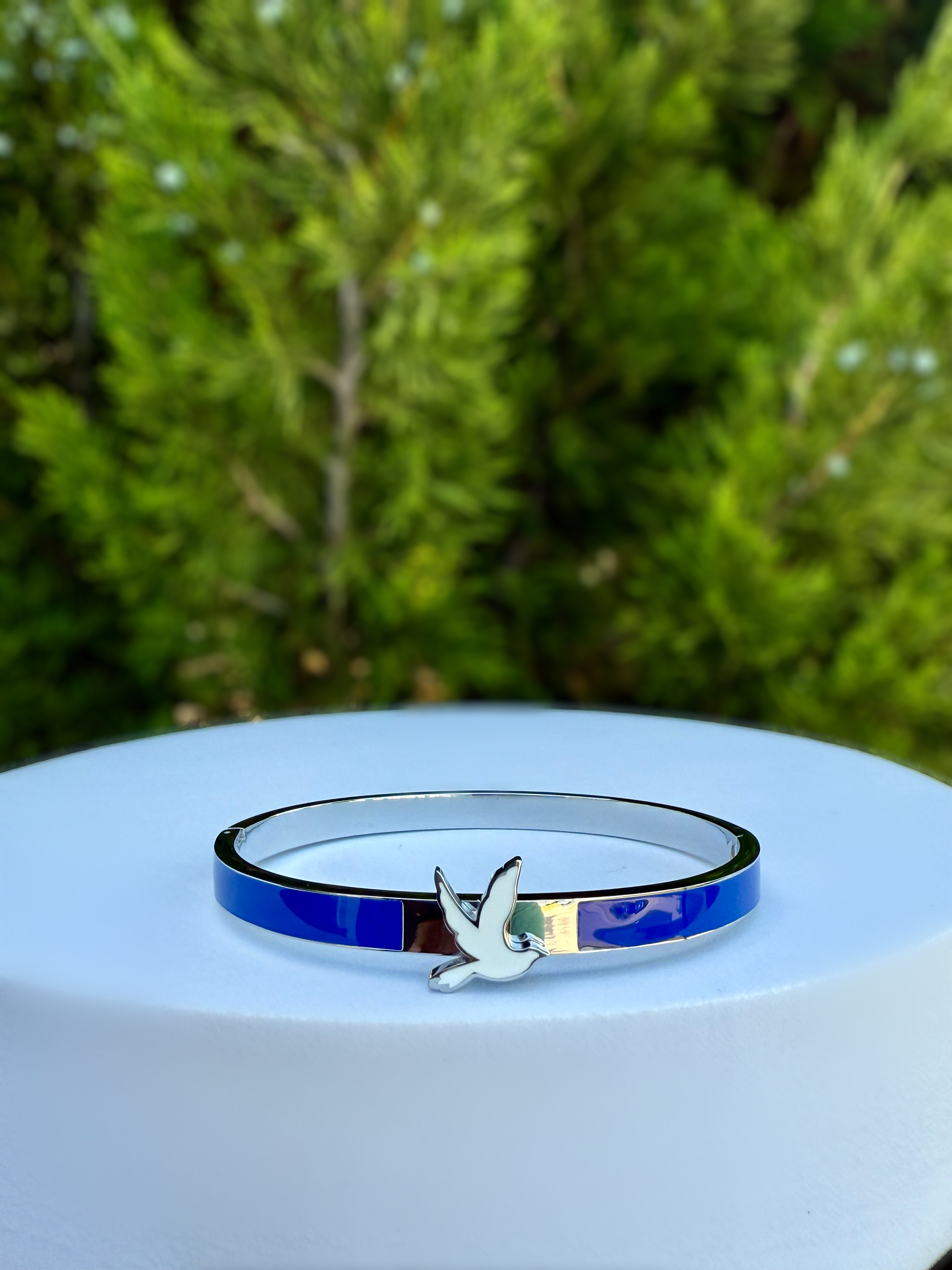ZPB Dove Bangle Bracelet Silver