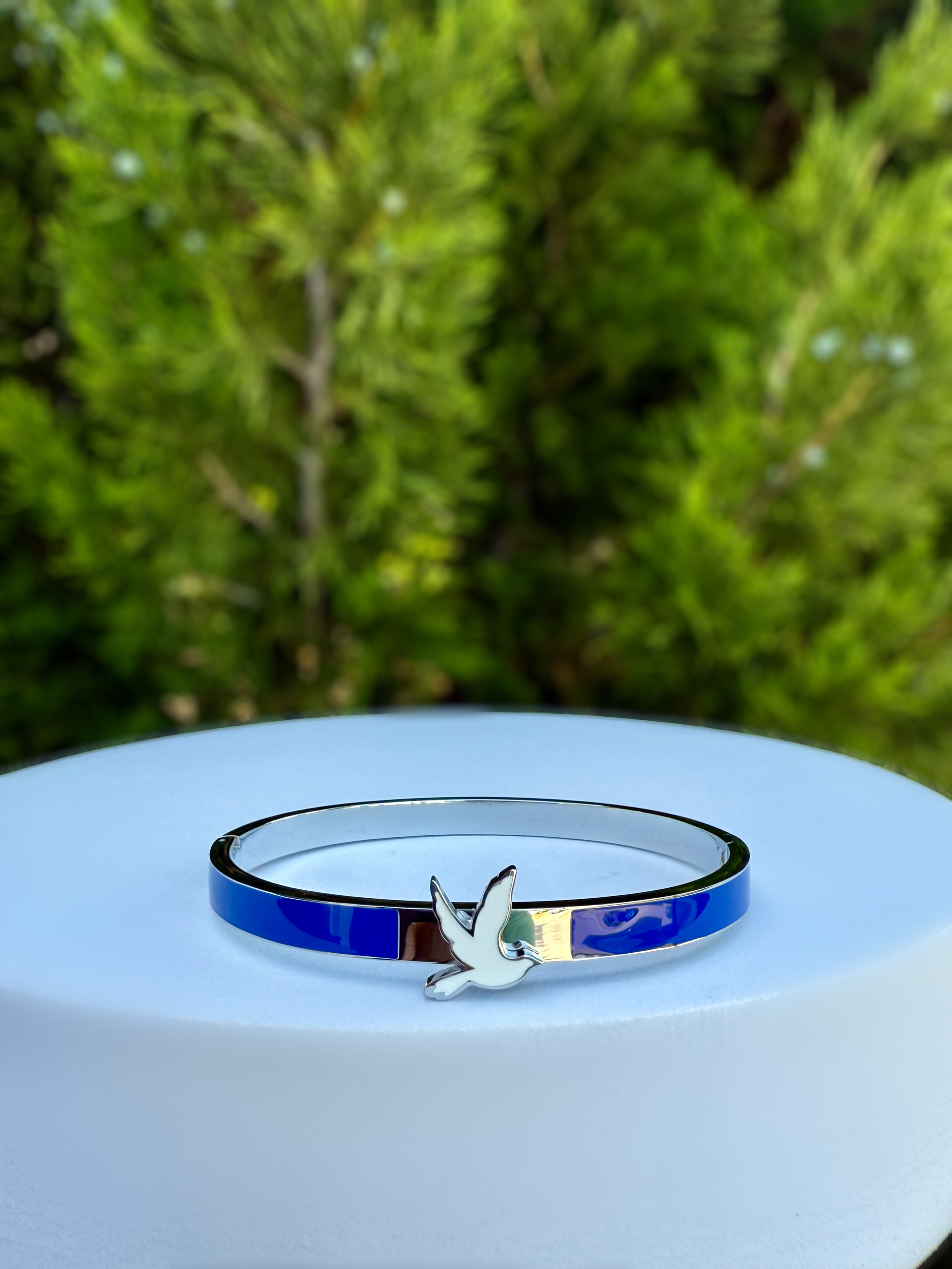 ZPB Dove Bangle Bracelet Silver
