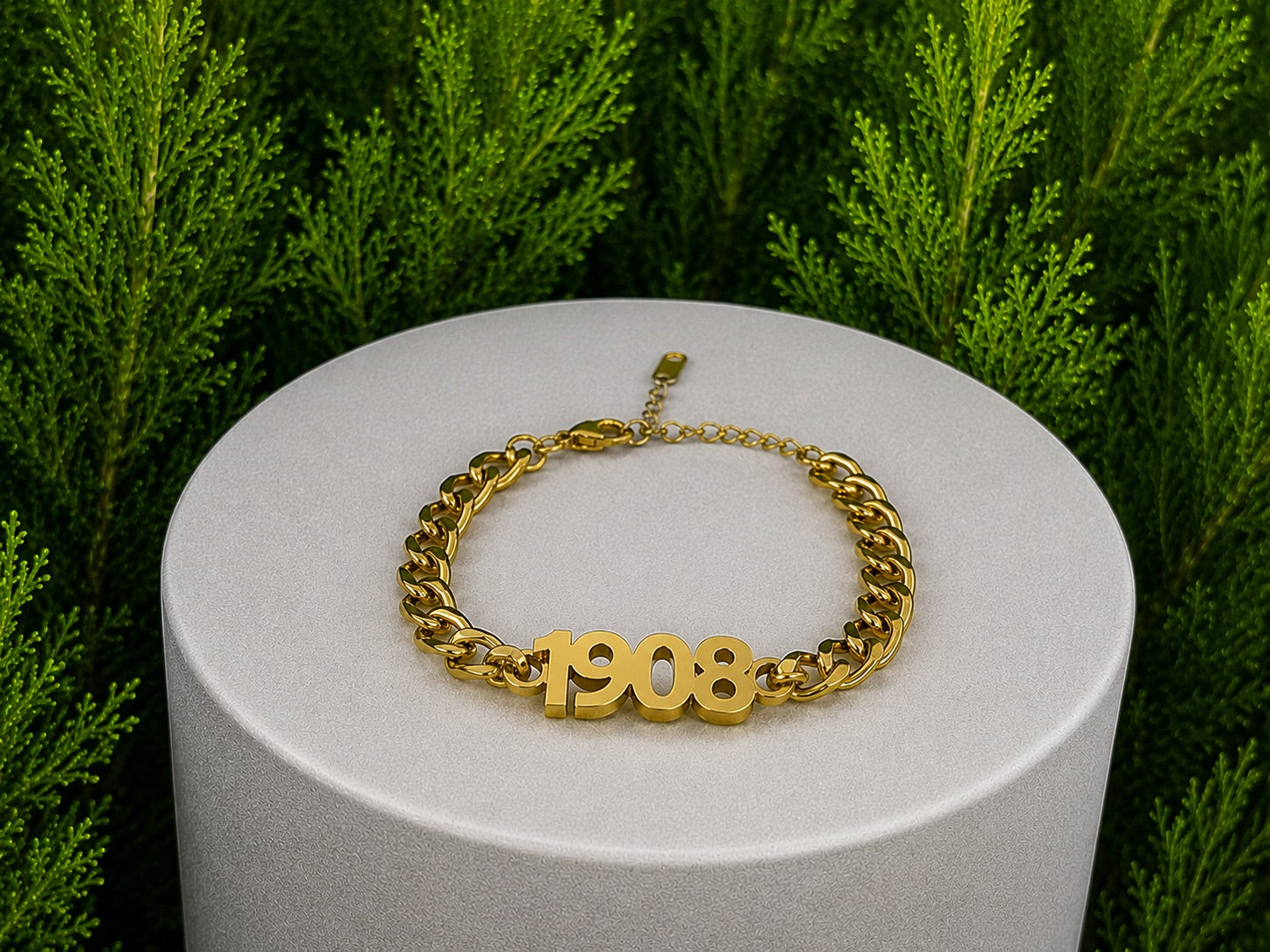 AKA 1908 Gold Chain Bracelet