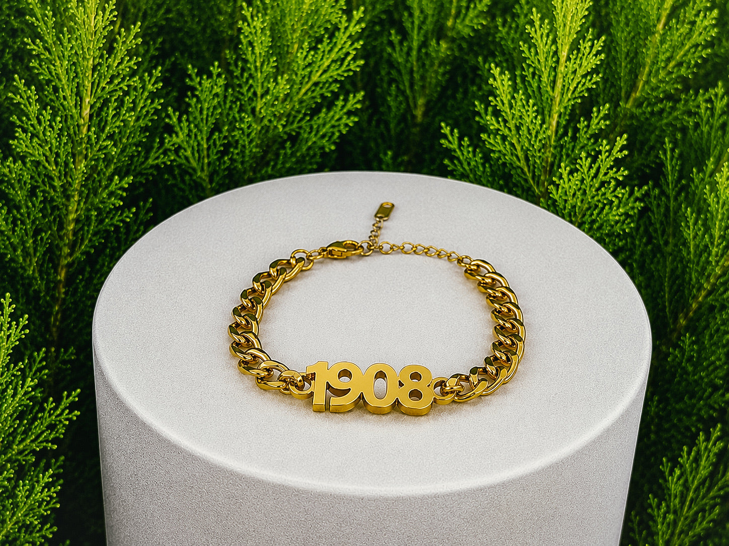 AKA 1908 Gold Chain Bracelet