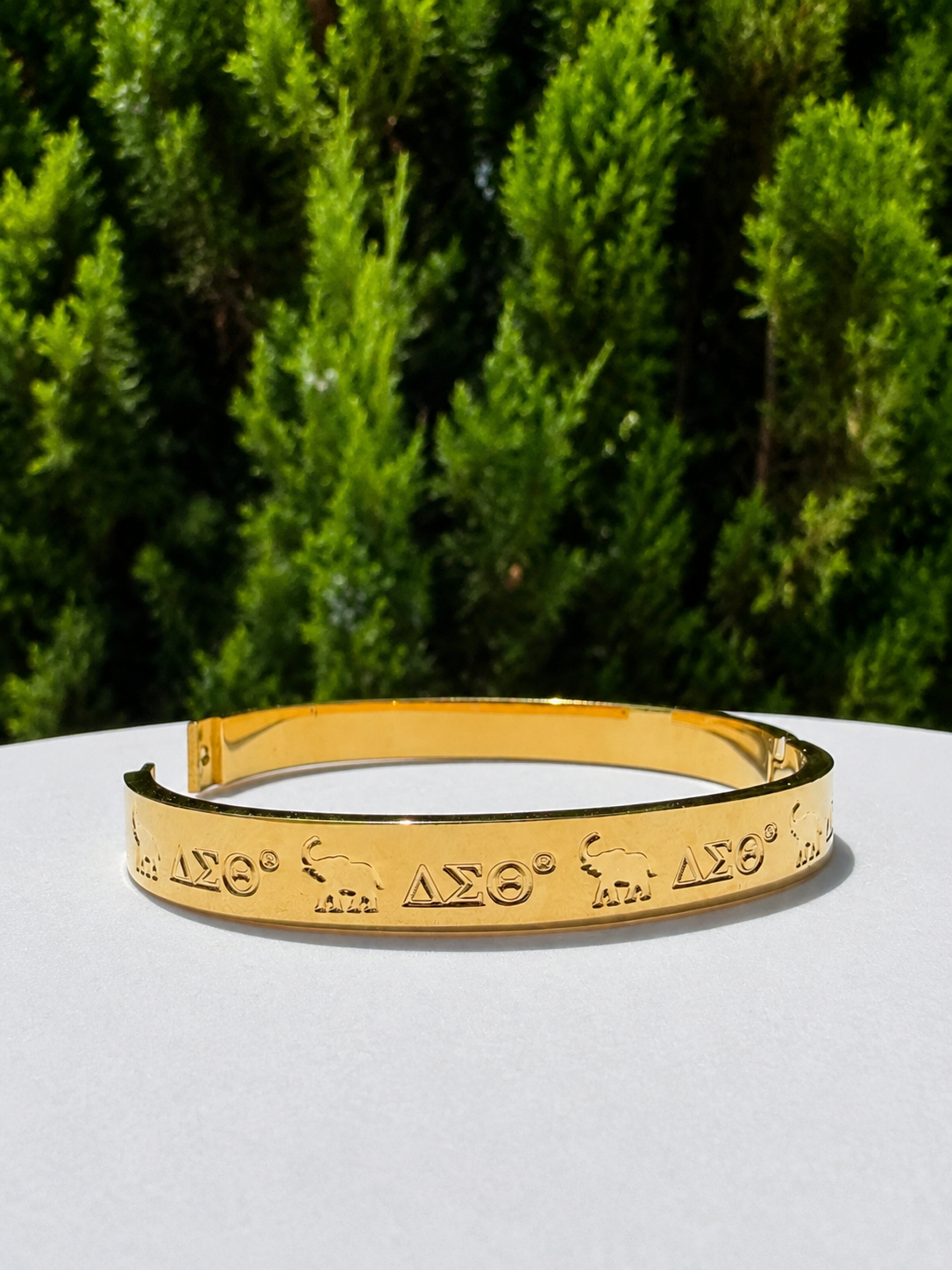 DST Gold Statement Bangle
