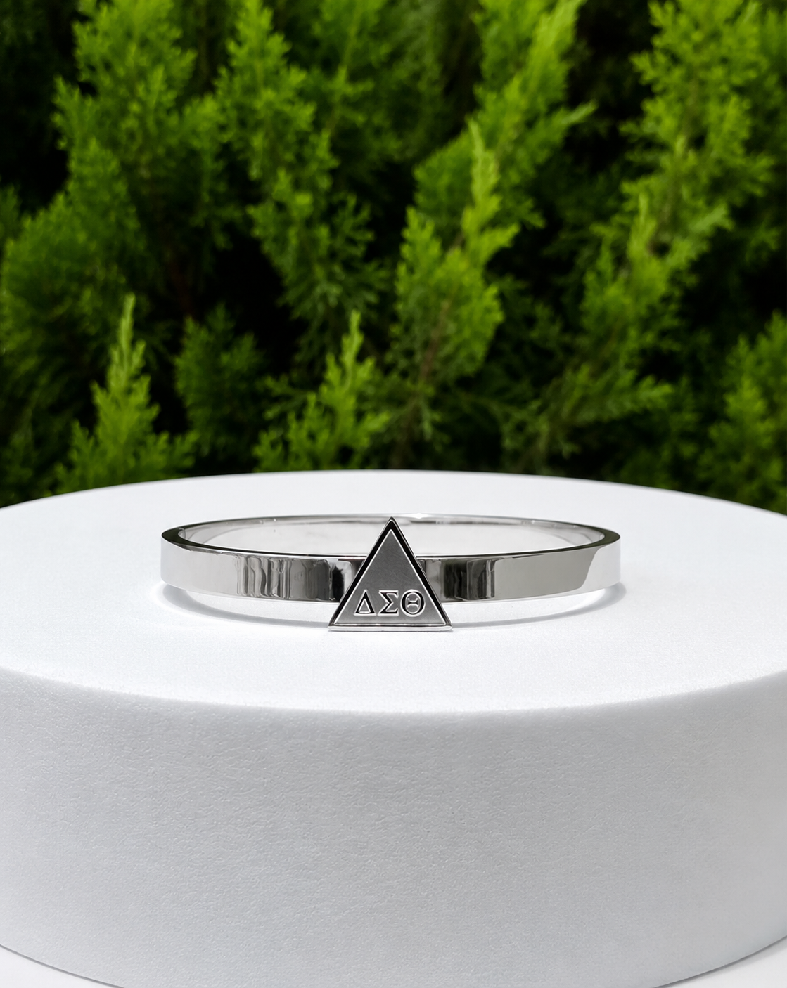 DST All Silver Bangle Bracelet