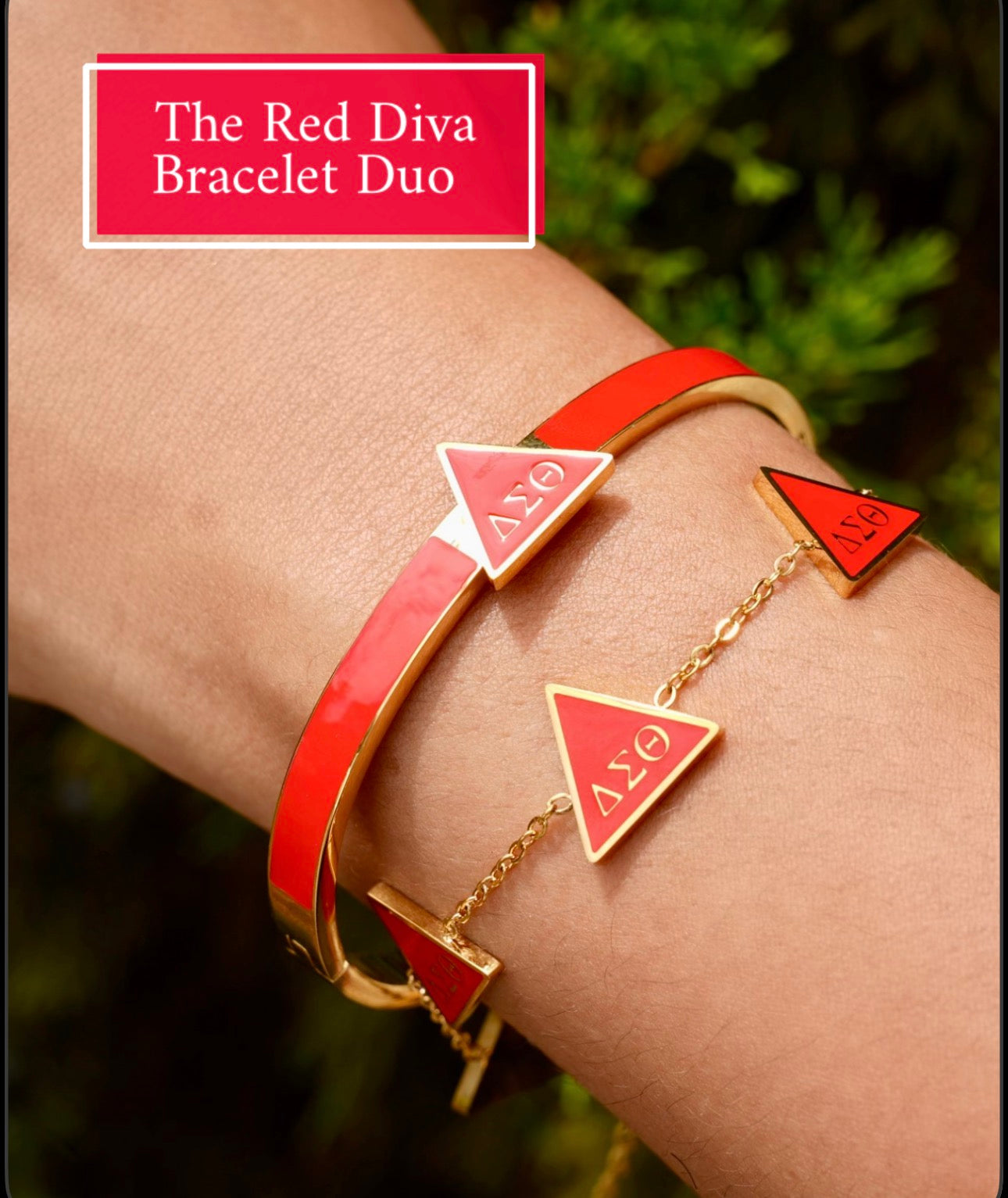 DST Red Diva Duo Bracelet Set
