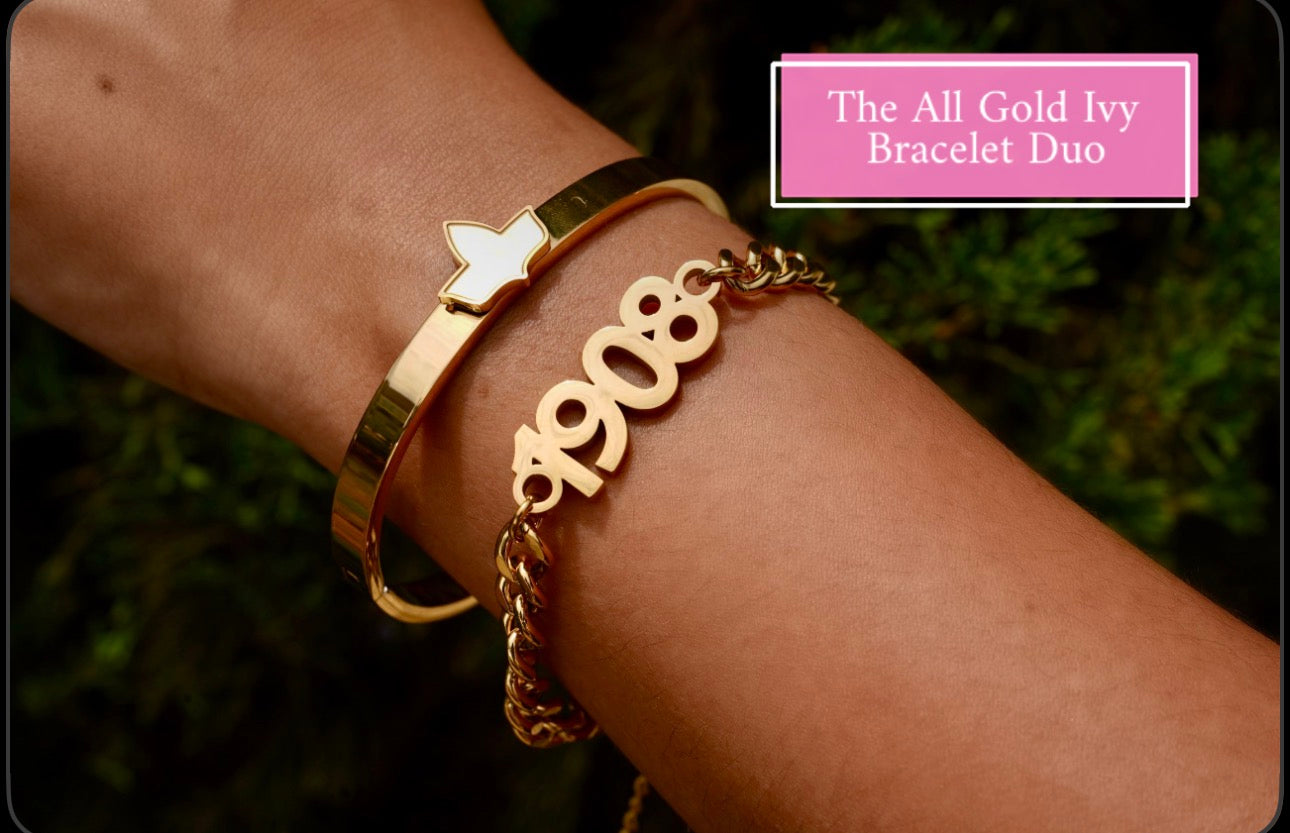AKA Gold Ivy Duo Bracelet Set