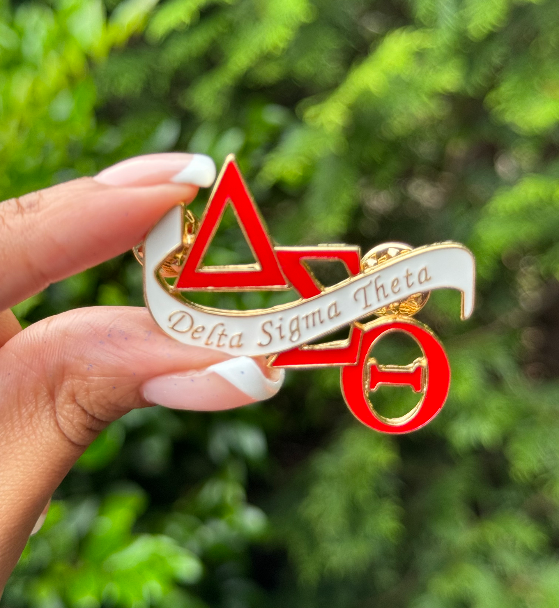 Ready To Ship | DST Red & White Lapel Pin - Will Sell Out Again!