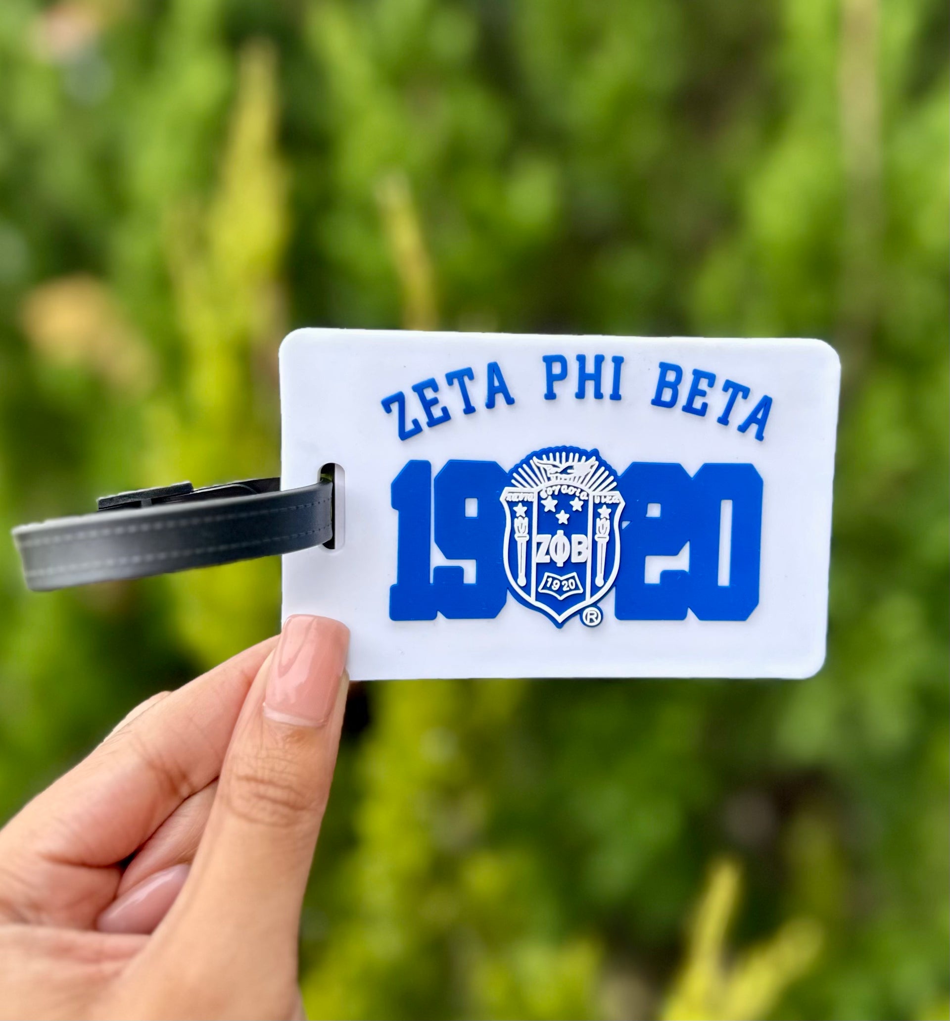 ZPB Blue & White 1920 Luggage Tag