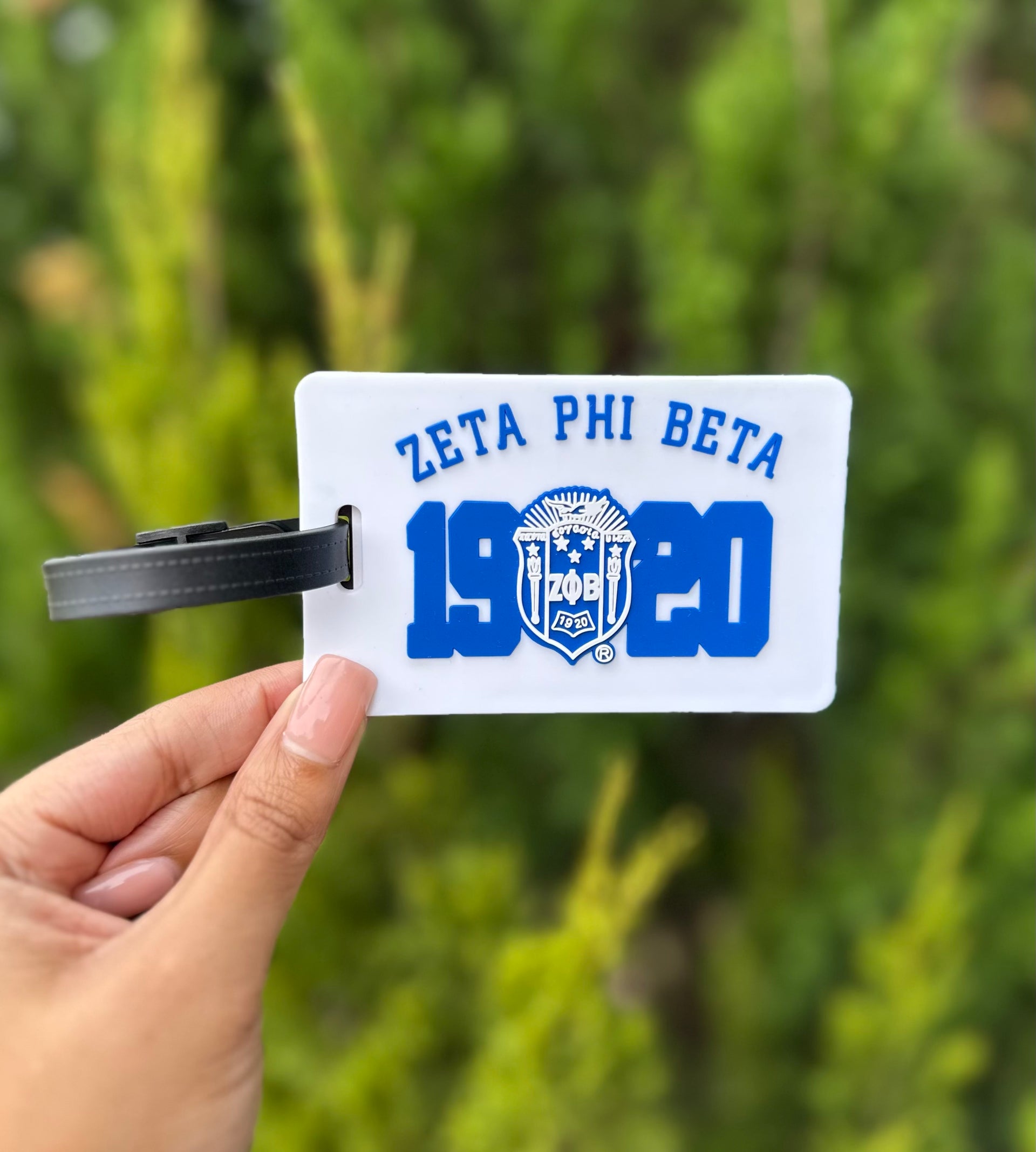 ZPB Blue & White 1920 Luggage Tag